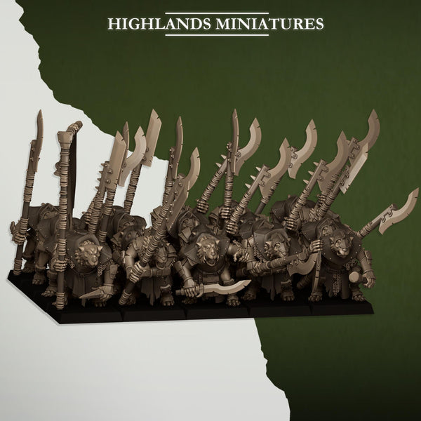 Sewer Vermin - Vermin Vanguard Unit by Highlands Miniatures