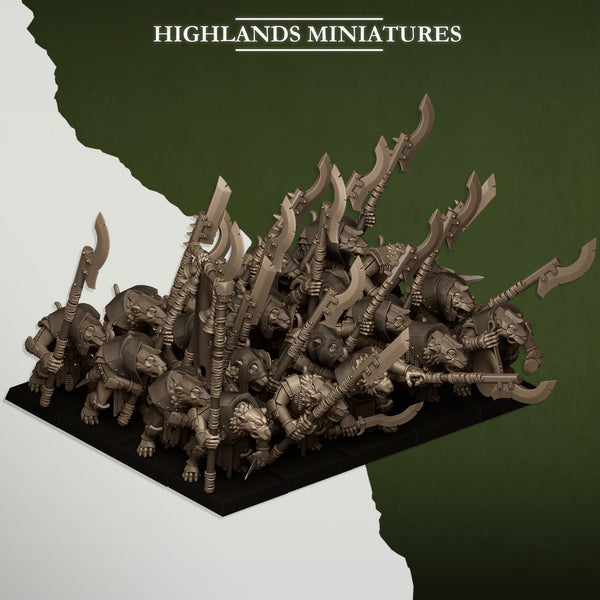 Sewer Vermin - Vermin Vanguard Unit by Highlands Miniatures