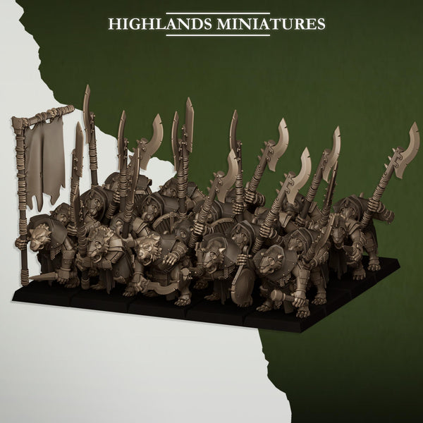 Sewer Vermin - Vermin Vanguard Unit by Highlands Miniatures