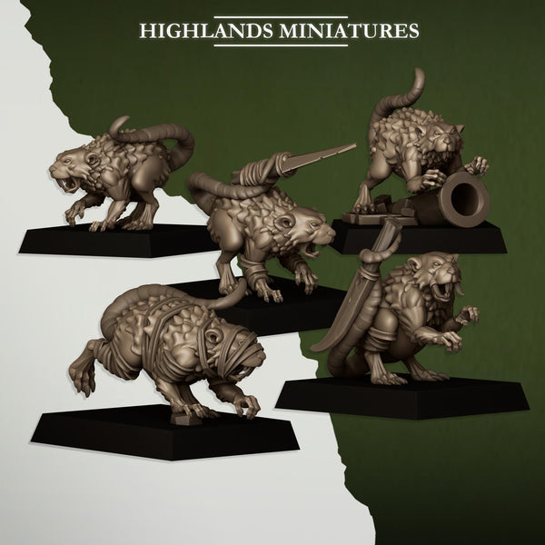Sewer Vermin - Vermin Pastor by Highlands Miniatures