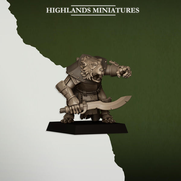 Sewer Vermin - Vermin Vanguard Unit by Highlands Miniatures