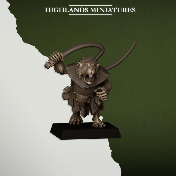 Sewer Vermin - Vermin Pastor by Highlands Miniatures