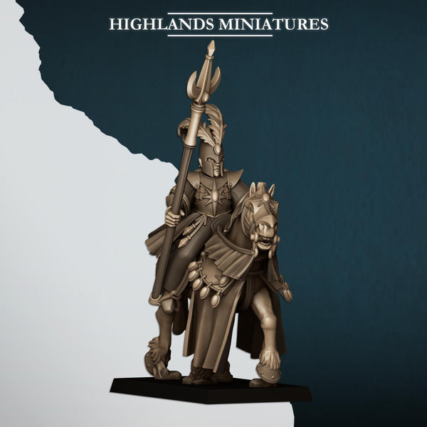 Mounted Aegean Elf Mage by Highlands Miniatures