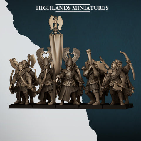 Aegean Nemean Lions With Bows Regiment by Highlands Miniatures