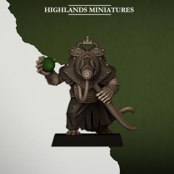 Sewer Vermin - Sewer Poison Porter Unit by Highlands Miniatures