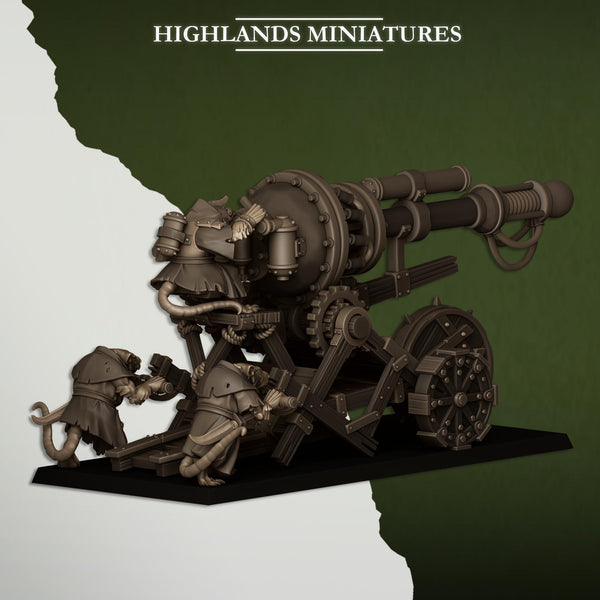 Sewer Vermin - Cannon by Highlands Miniatures
