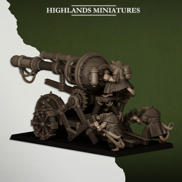 Sewer Vermin - Cannon by Highlands Miniatures