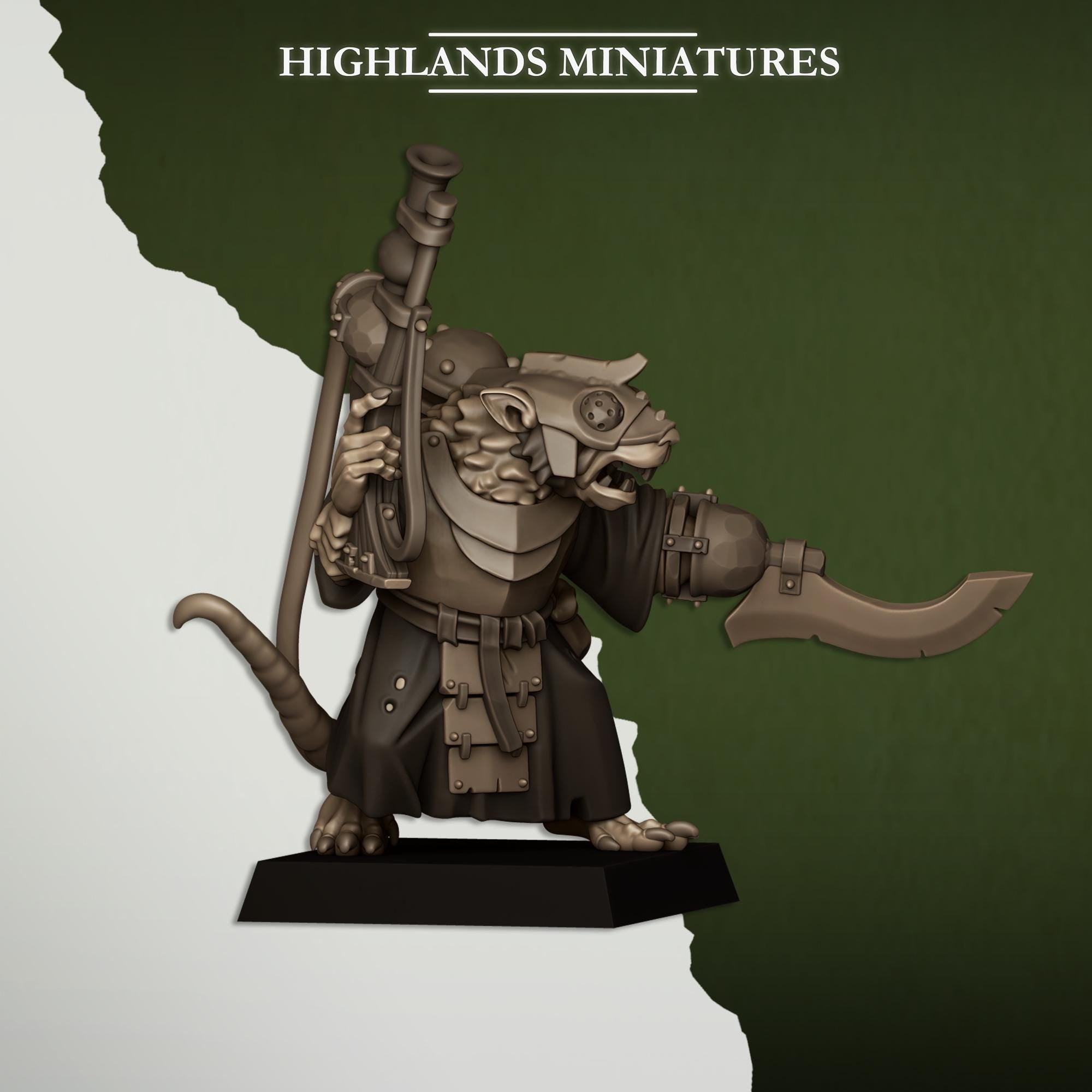 Sewer Vermin - Engineer by Highlands Miniatures
