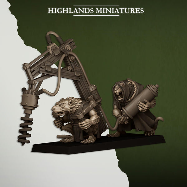 Sewer Vermin - Heavy Weapons Team by Highlands Miniatures