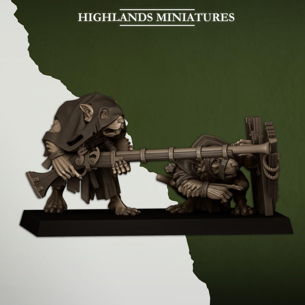 Sewer Vermin - Vermin Shooters Unit by Highlands Miniatures