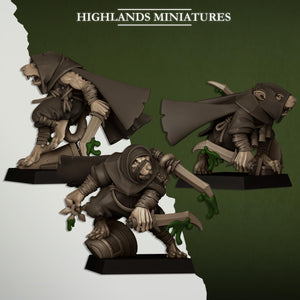 Sewer Vermin - Vermin Assassins Unit by Highlands Miniatures