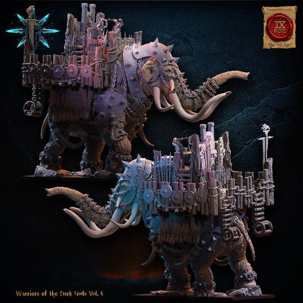 Warriors of the Dark Gods - Wasteland War Mammoth by Lost Kingdom Miniatures