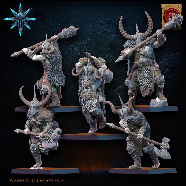 Warriors of the Dark Gods - Heavy Weapon Barbarian Regiment by Lost Kingdom Miniature