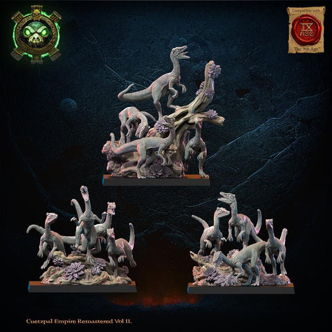 Cuetzpal Empire Remastered- Compsognathus Swarm   By  Lost Kingdom Miniatures
