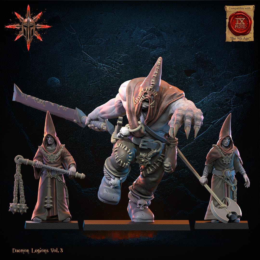 Daemon Legions- Blessed with Archicultists  By  Lost Kingdom Miniatures