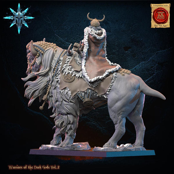 Warriors of the Dark Gods -Freyja, the half giant, Wasteland sorceress by Lost Kingdom Miniatures