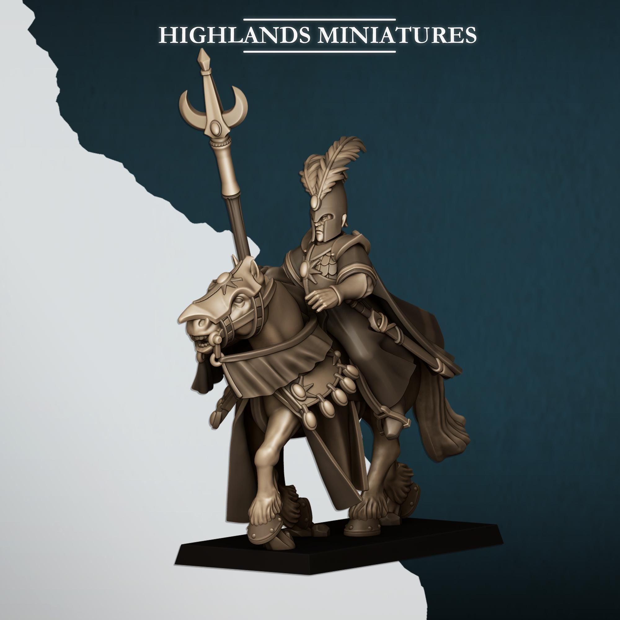 Mounted Aegean Elf Mage by Highlands Miniatures