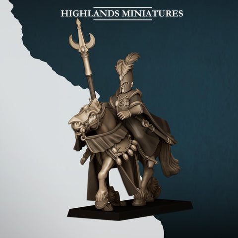Mounted Aegean Elf Mage by Highlands Miniatures