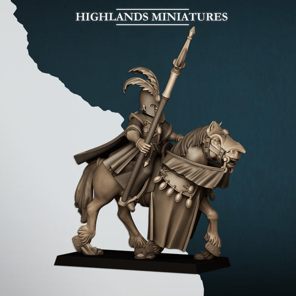 Mounted Aegean Elf Mage by Highlands Miniatures