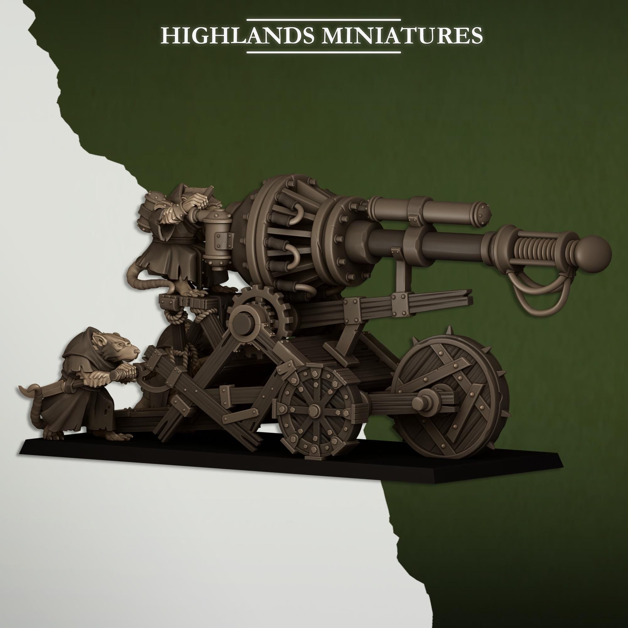 Sewer Vermin - Cannon by Highlands Miniatures