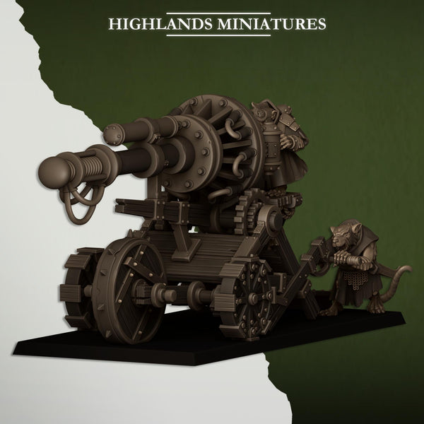 Sewer Vermin - Cannon by Highlands Miniatures