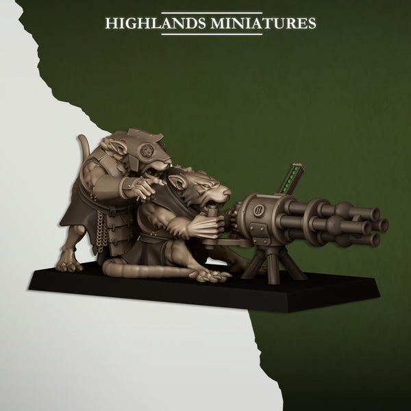 Sewer Vermin - Heavy Weapons Team by Highlands Miniatures