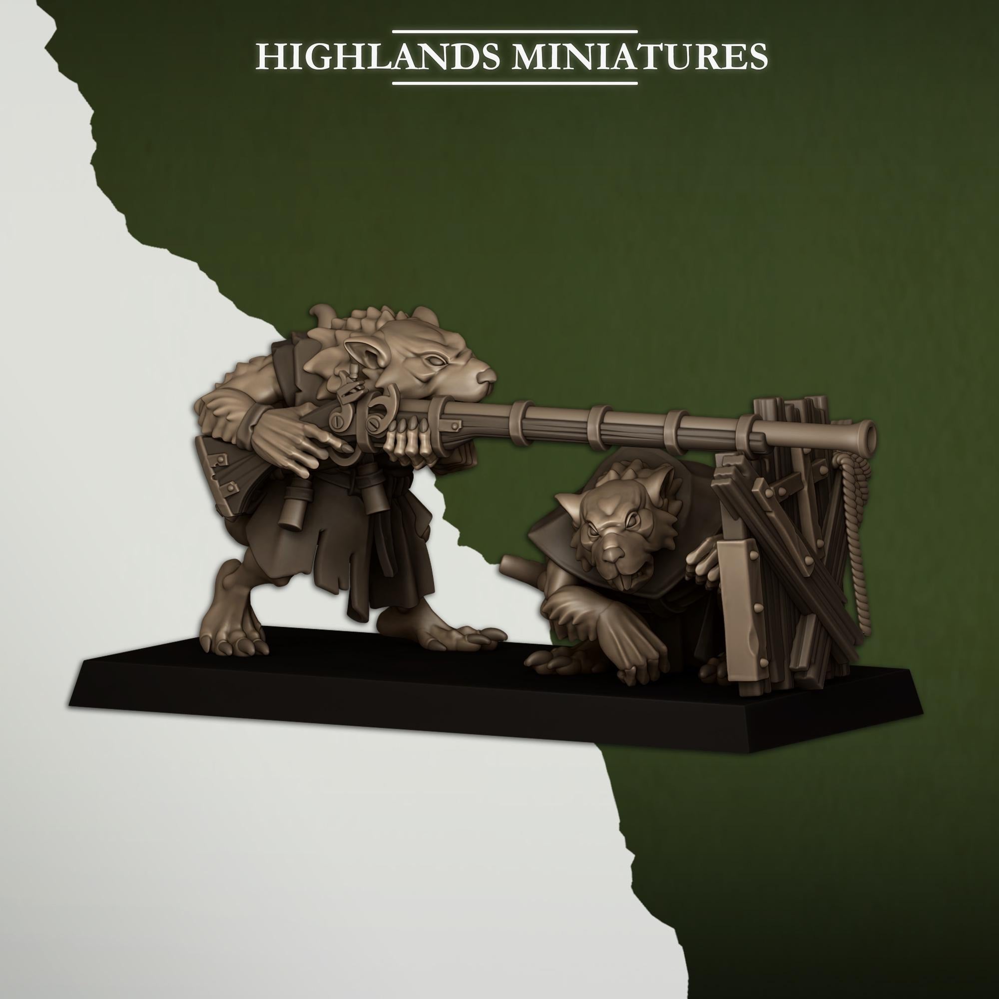 Sewer Vermin - Vermin Shooters Unit by Highlands Miniatures