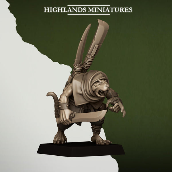 Sewer Vermin - Vermin Smugglers Unit by Highlands Miniatures