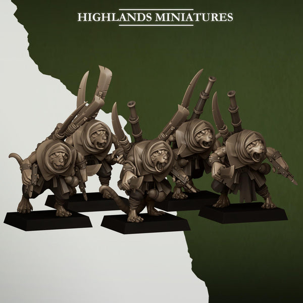 Sewer Vermin - Vermin Smugglers Unit by Highlands Miniatures