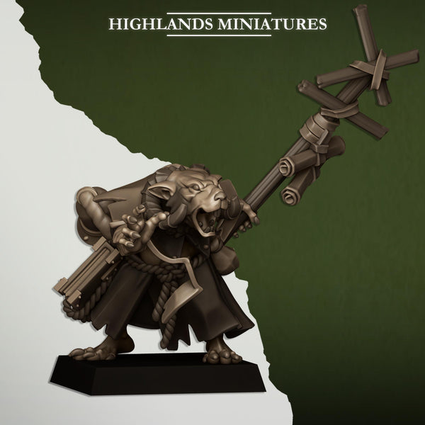Sewer Vermin - Vermin Warlock by Highlands Miniatures