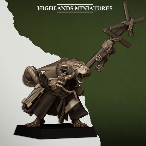 Sewer Vermin - Vermin Warlock by Highlands Miniatures