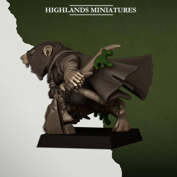 Sewer Vermin - Vermin Assassins Unit by Highlands Miniatures