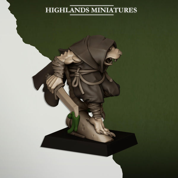 Sewer Vermin - Vermin Assassins Unit by Highlands Miniatures