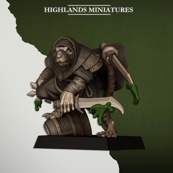 Sewer Vermin - Vermin Assassins Unit by Highlands Miniatures