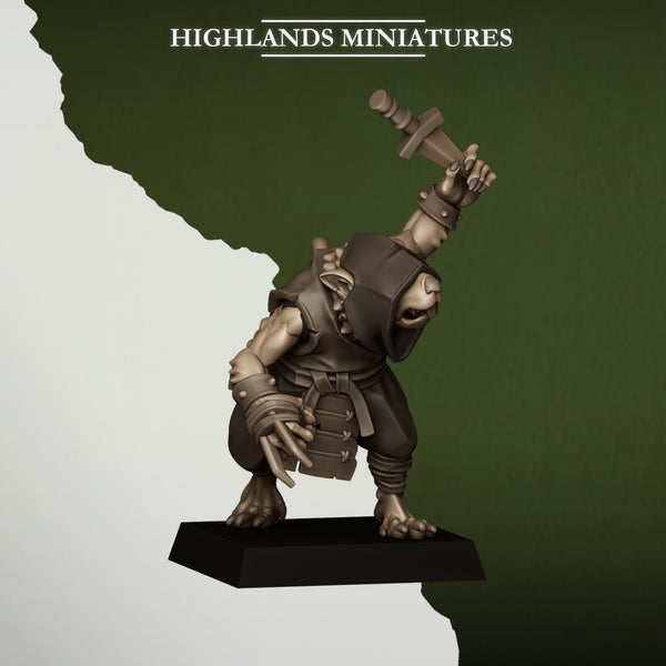 Sewer Vermin - Vermin Thugs Unit by Highlands Miniatures