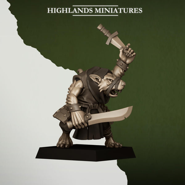 Sewer Vermin - Vermin Thugs Unit by Highlands Miniatures