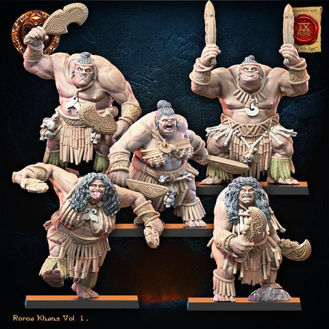 Roroa Khans - Roroa Unit  by  Lost Kingdom Miniatures