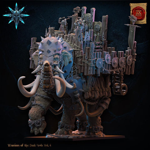Warriors of the Dark Gods - Wasteland War Mammoth by Lost Kingdom Miniatures