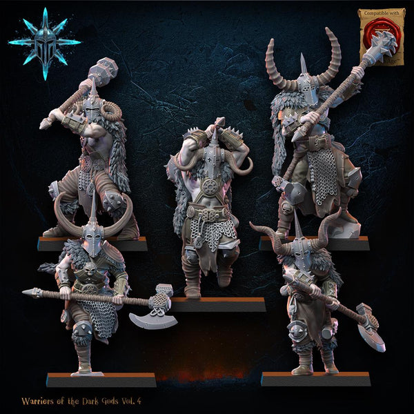 Warriors of the Dark Gods - Heavy Weapon Barbarian Regiment by Lost Kingdom Miniature