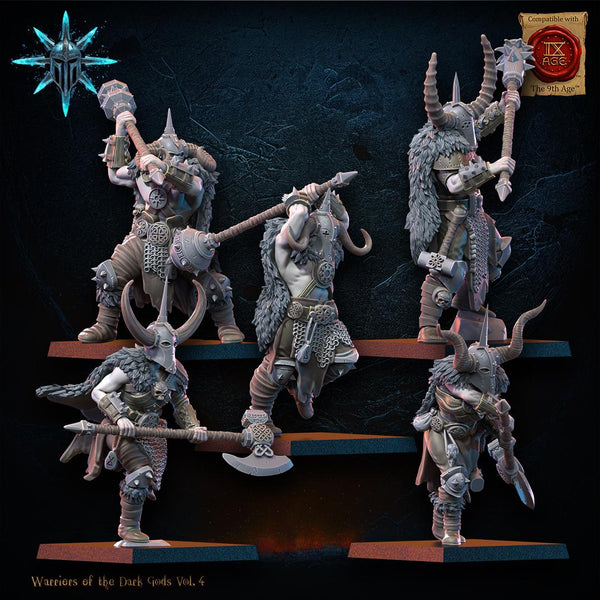 Warriors of the Dark Gods - Heavy Weapon Barbarian Regiment by Lost Kingdom Miniature