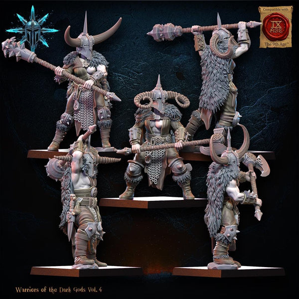 Warriors of the Dark Gods - Heavy Weapon Barbarian Regiment by Lost Kingdom Miniature