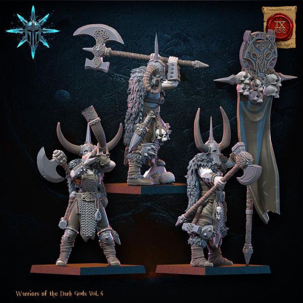 Warriors of the Dark Gods - Heavy Weapon Barbarian Regiment by Lost Kingdom Miniature