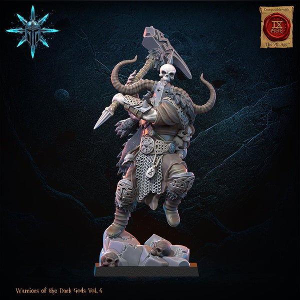 Warriors of the Dark Gods - Heavy Weapon Barbarian Chief by Lost Kingdom Miniatures