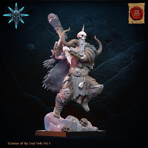 Warriors of the Dark Gods - Heavy Weapon Barbarian Chief by Lost Kingdom Miniatures