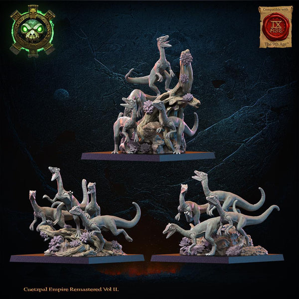 Cuetzpal Empire Remastered- Compsognathus Swarm   By  Lost Kingdom Miniatures