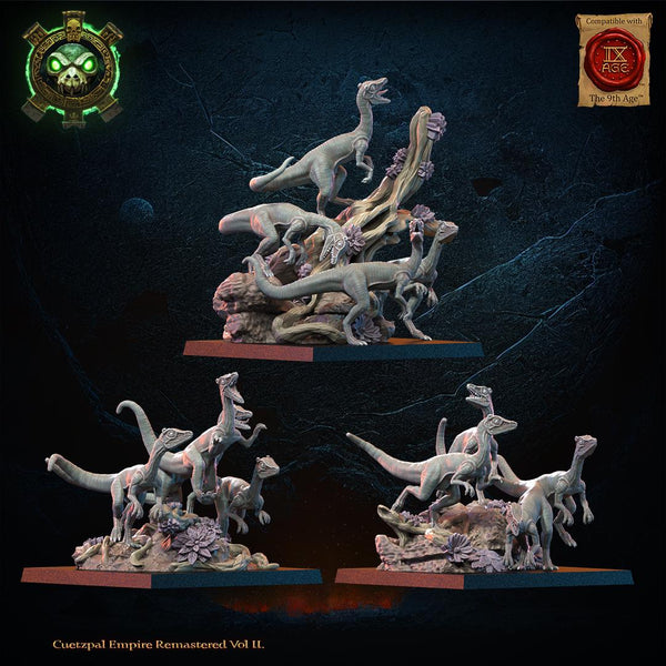 Cuetzpal Empire Remastered- Compsognathus Swarm   By  Lost Kingdom Miniatures