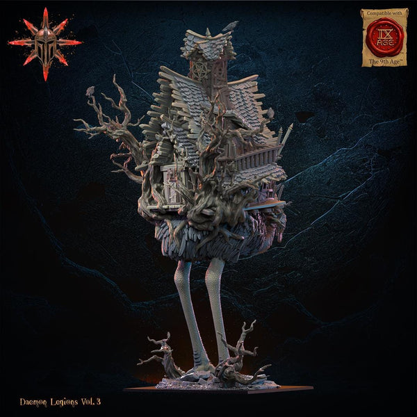 Daemon Legions - Baba Jaga, Daemon Witch on Horror Bird  by  Lost Kingdom Miniatures