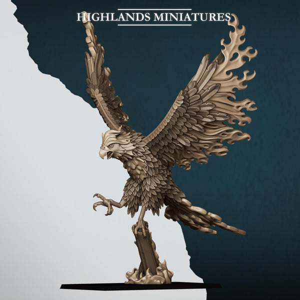 Aegean Elves  Fire Phoenix by Highlands Miniatures