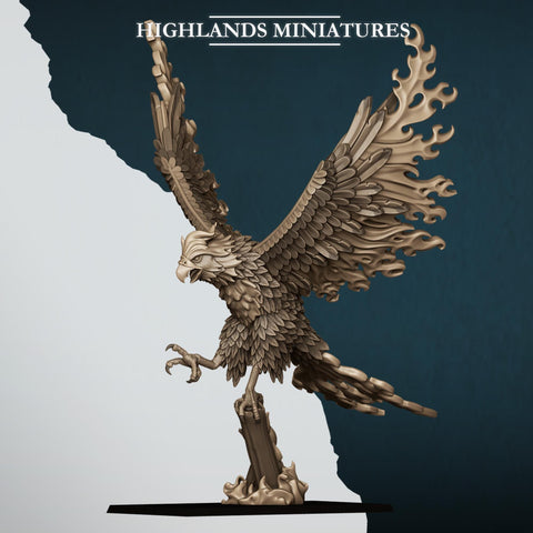 Aegean Elves  Fire Phoenix by Highlands Miniatures