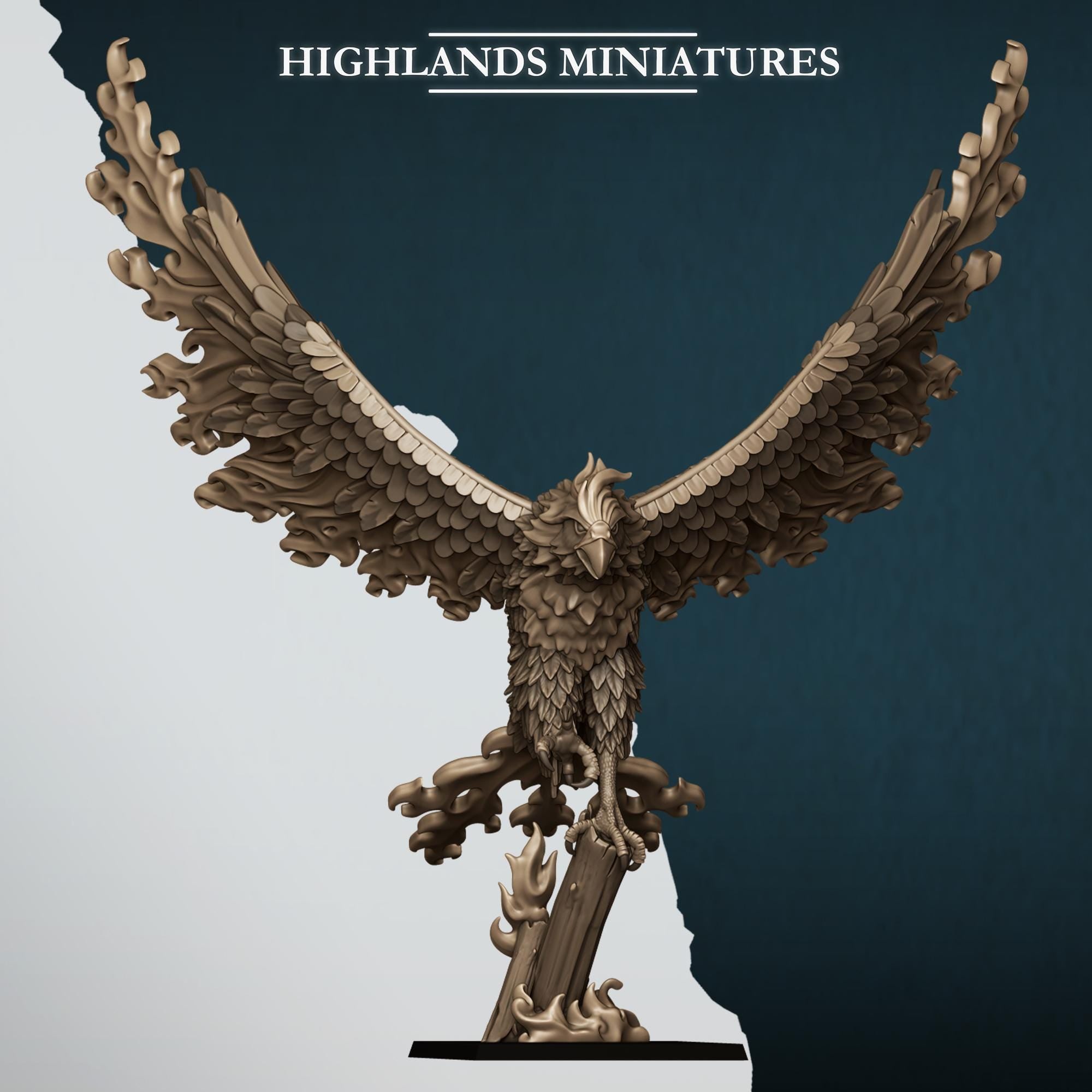 Aegean Elves Fire Phoenix by Highlands Miniatures